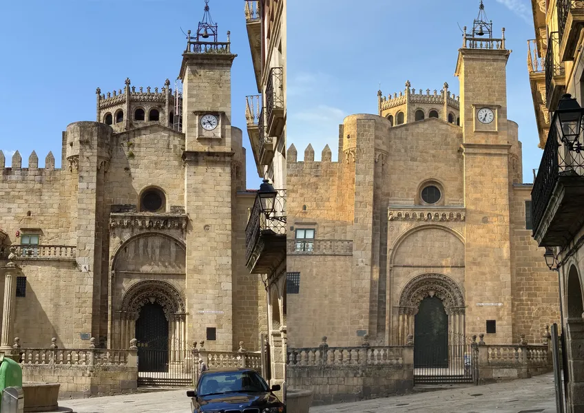 02. Fachada Sur y Torre del Reloj Antes y después_resultado